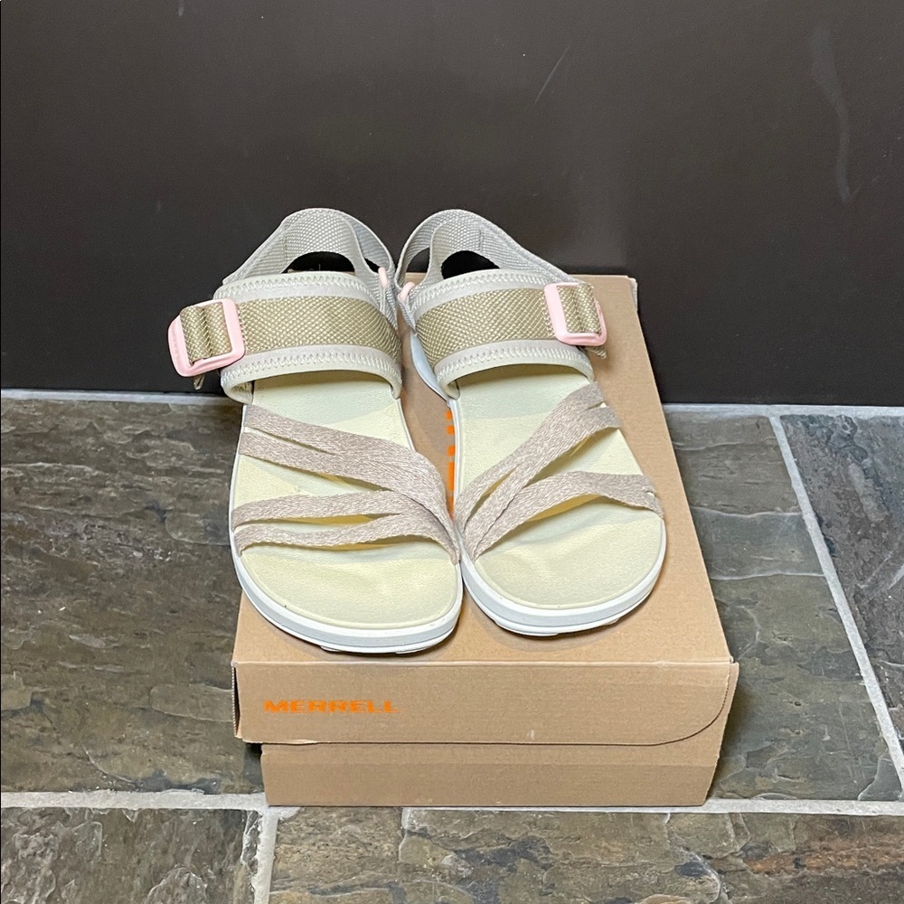 Merrell District 4 Backstrap khaki, Tony, Pappas Women's Sandals sz 7